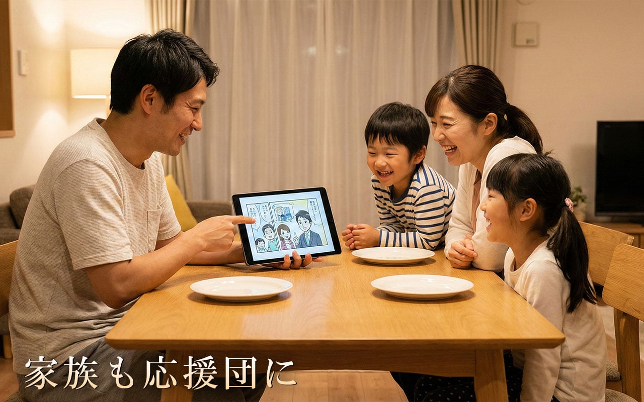 社歌を通じて企業理念を理解し社員を応援する家族 - ワークライフバランスと働きがい向上